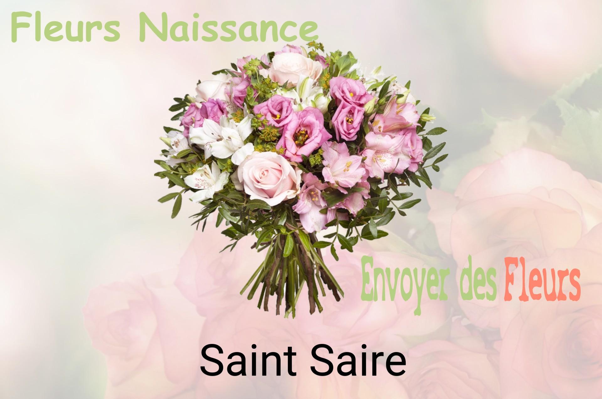 Bouquet de fleurs de naissance livré à Saint-Saire